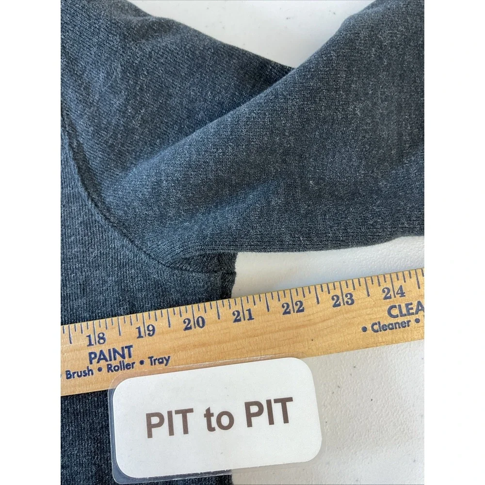 Polo‎ Ralph Lauren 1/4 Zip Dark Gray Men's M Pullover Cotton Preppy Ribbed  Prep